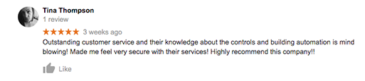 Building Automation Tulsa Testimonial Tina Thompson